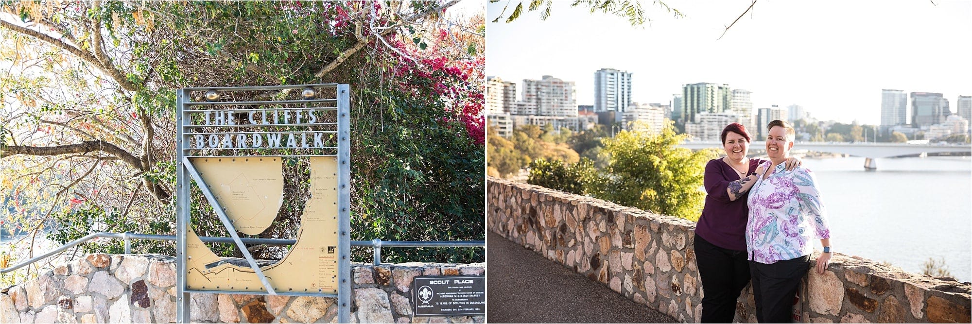 Kristy + Mandy | Engagement Session Kangaroo Point Cliffs Brisbane