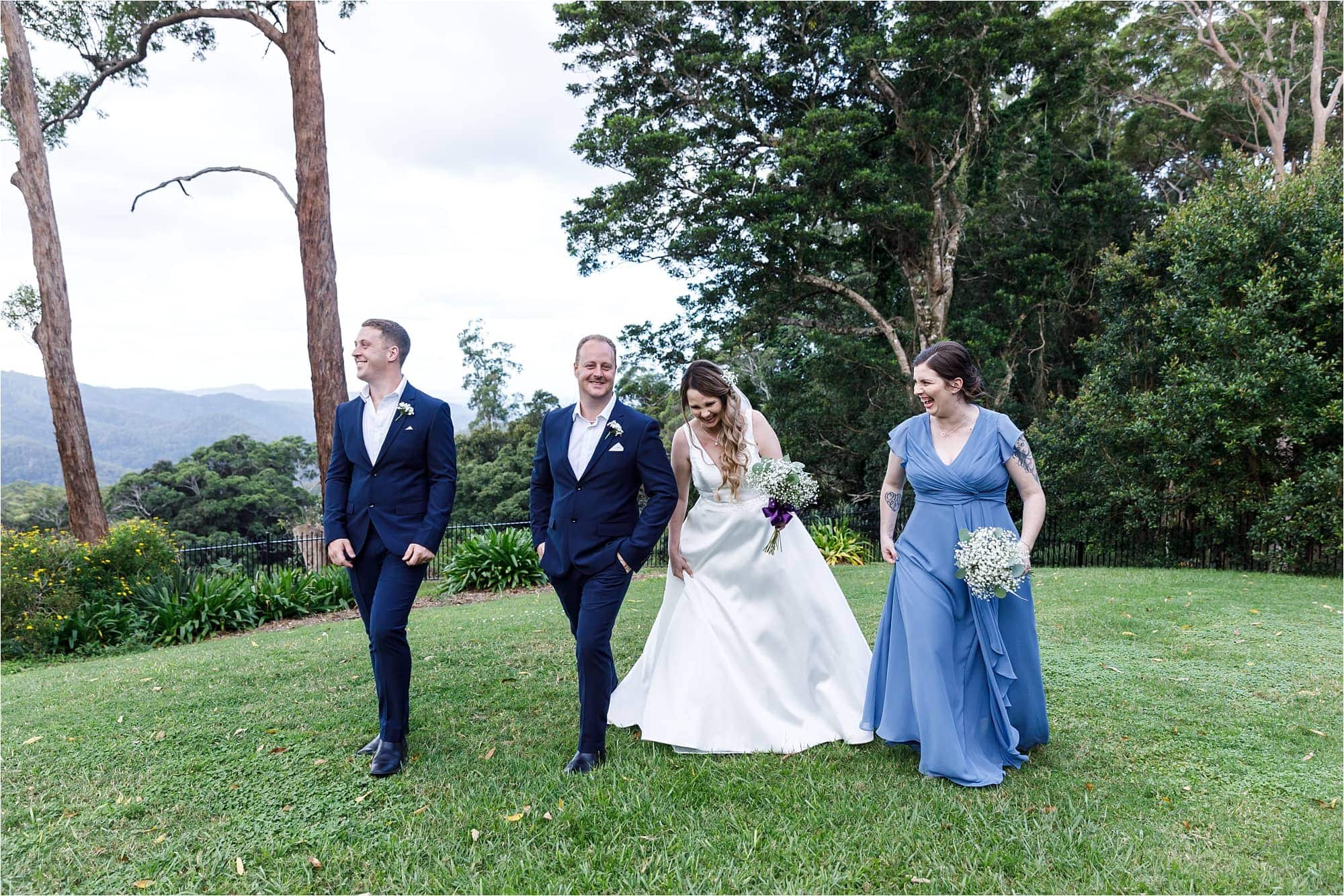 Bridal Party St Bernards Hotel Tamorine Mountain