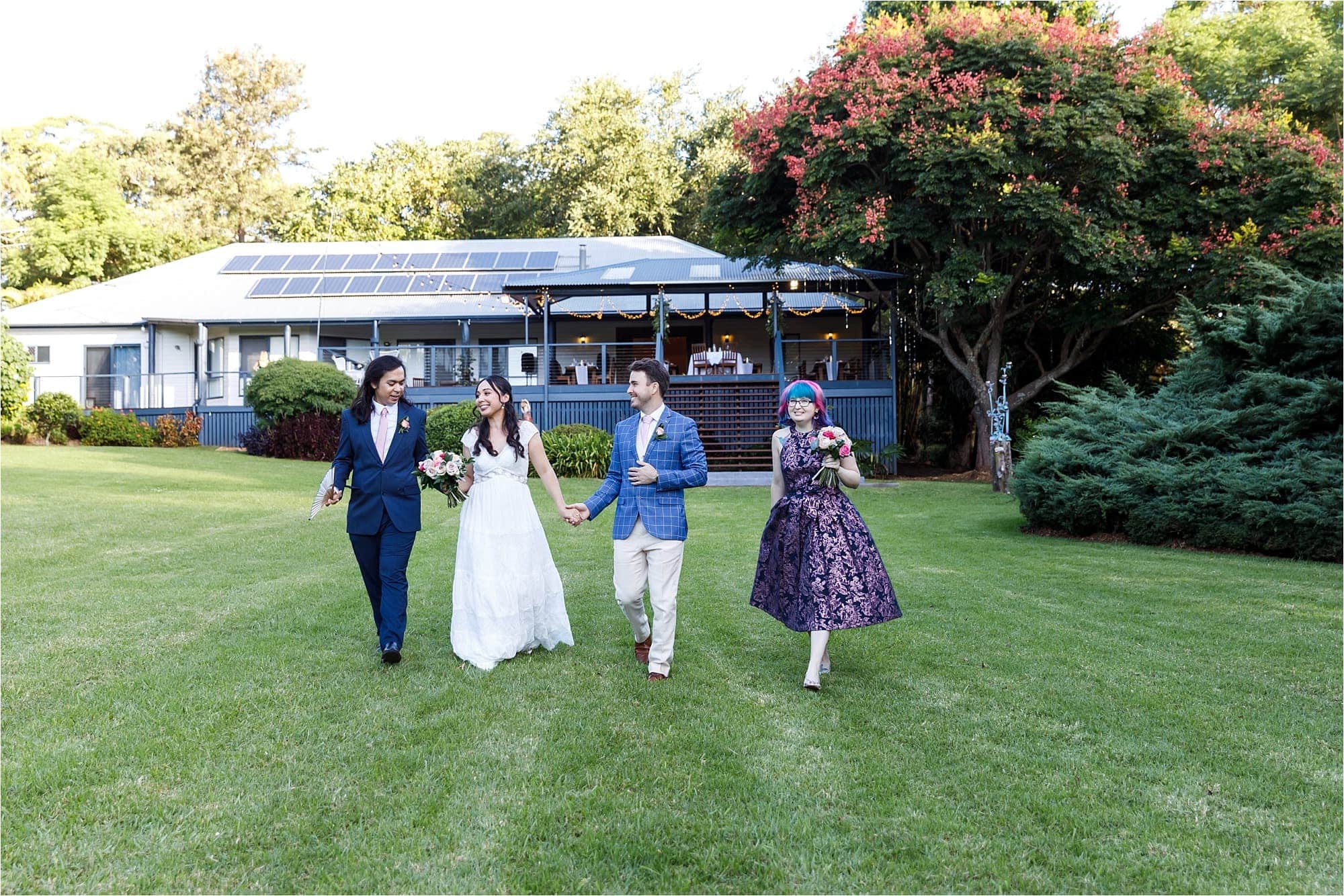The Secret Garden Estate Weddings Tamborine Mountain Bridal Party