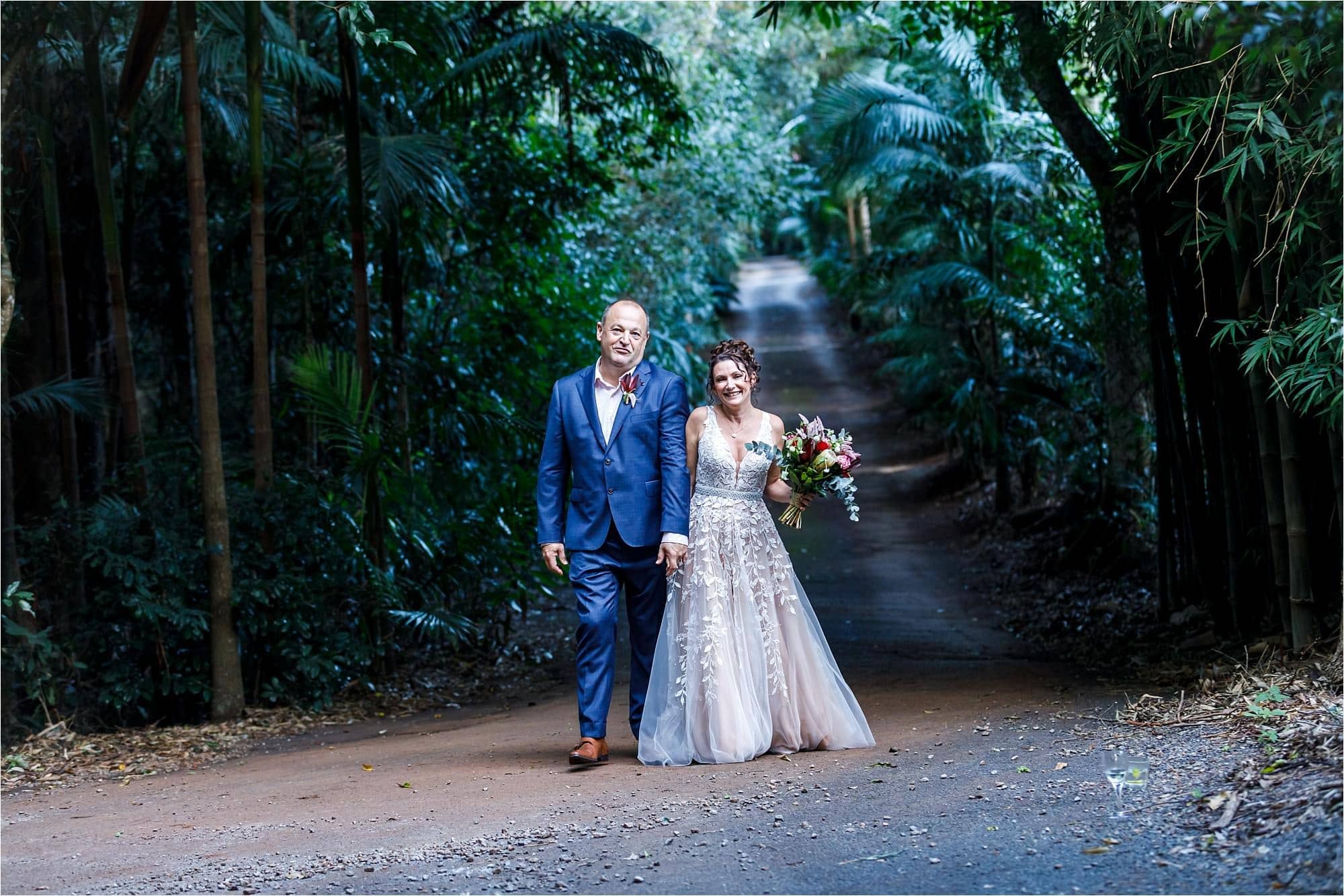 Gold Coast wedding photographer at Pethers Rainforest Resort Intimate Wedding