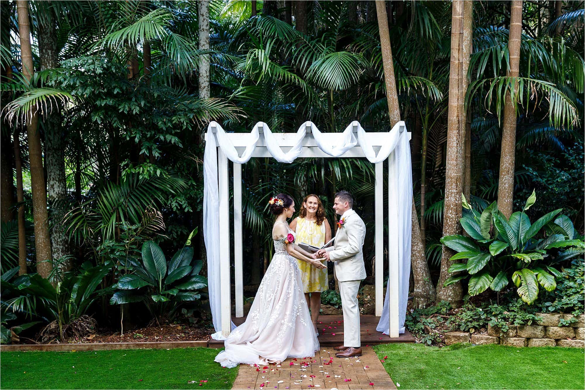 Pethers Rainforest Wedding Intimate Wedding Ceremony