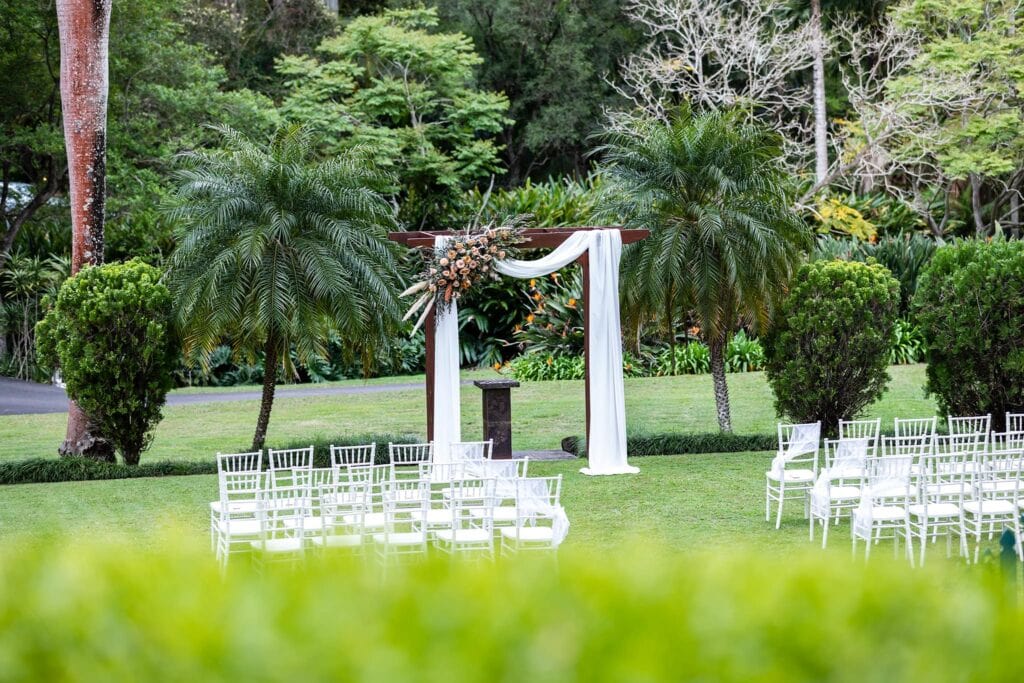 Coolibah Downs Private Estate Wedding Ceremony lawn