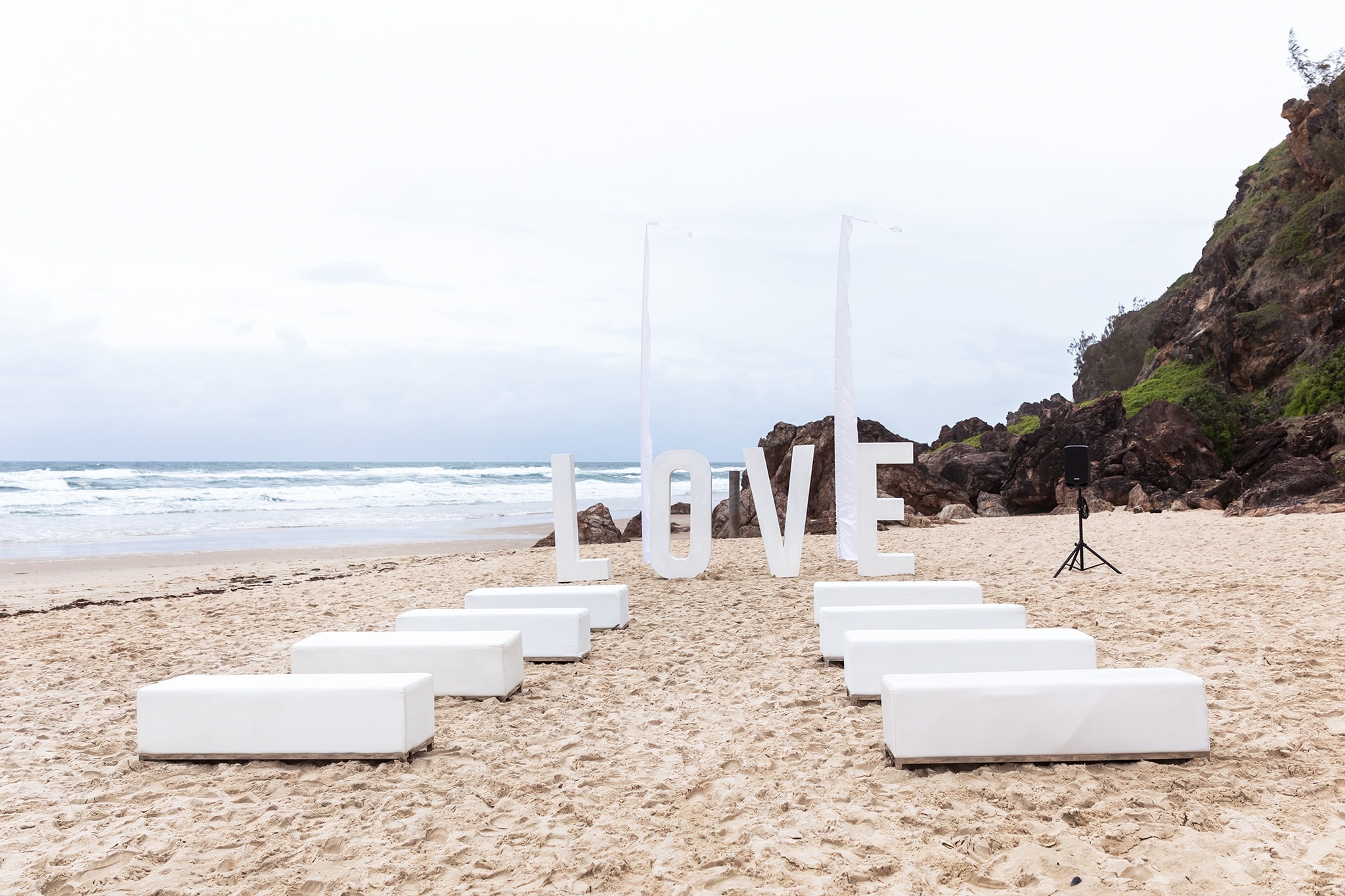 Miami Beach Gold Coast Wedding setup _ Bec Pattinson Photography