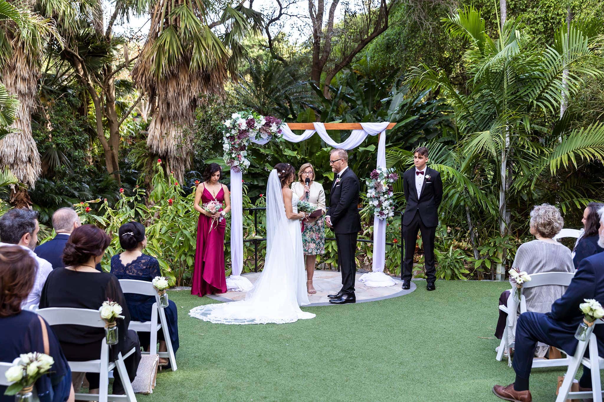Wedding Ceremony Mt Cootha Botanic Gardens Bec Pattinson Photography