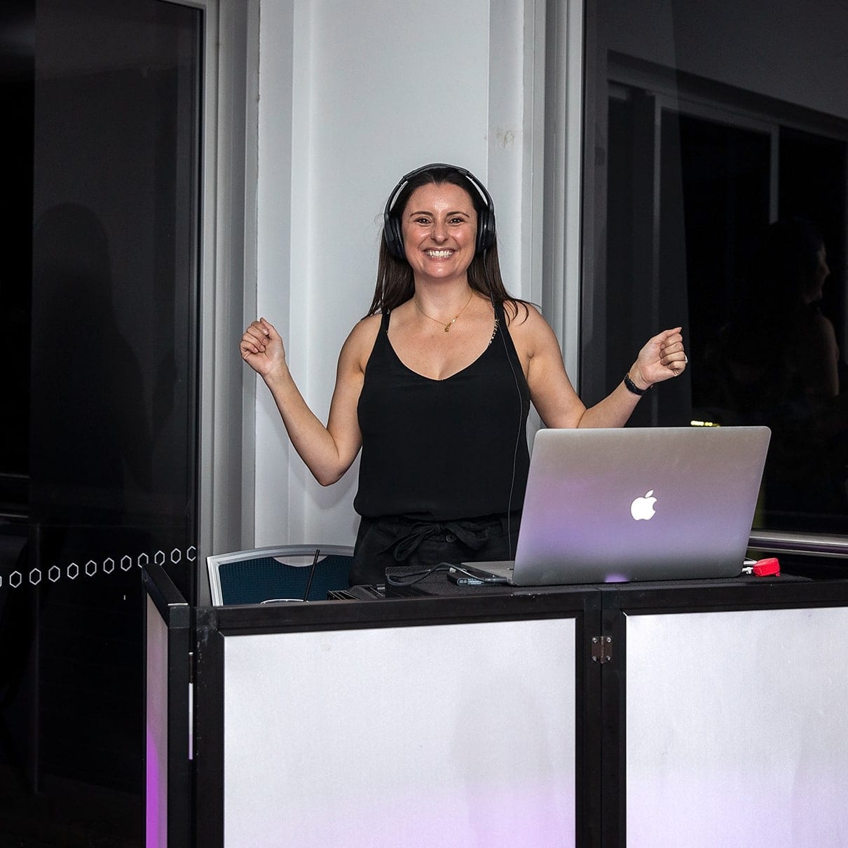 DJ Helen from Red Seven Entertainment at a wedding