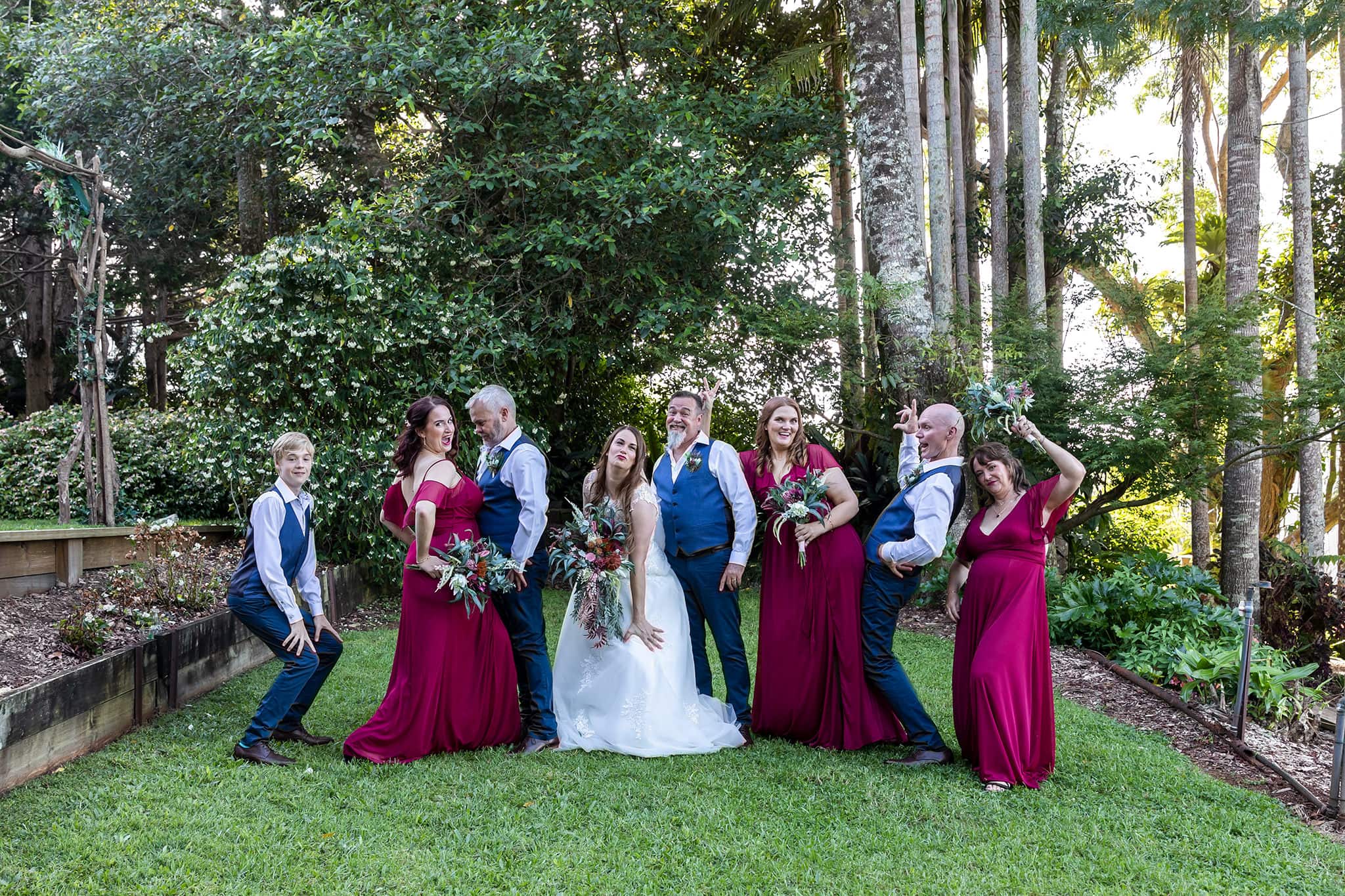Bridal wedding party at St Bernard's Hotel, Tamborine Mountain by Bec Pattinson Photography