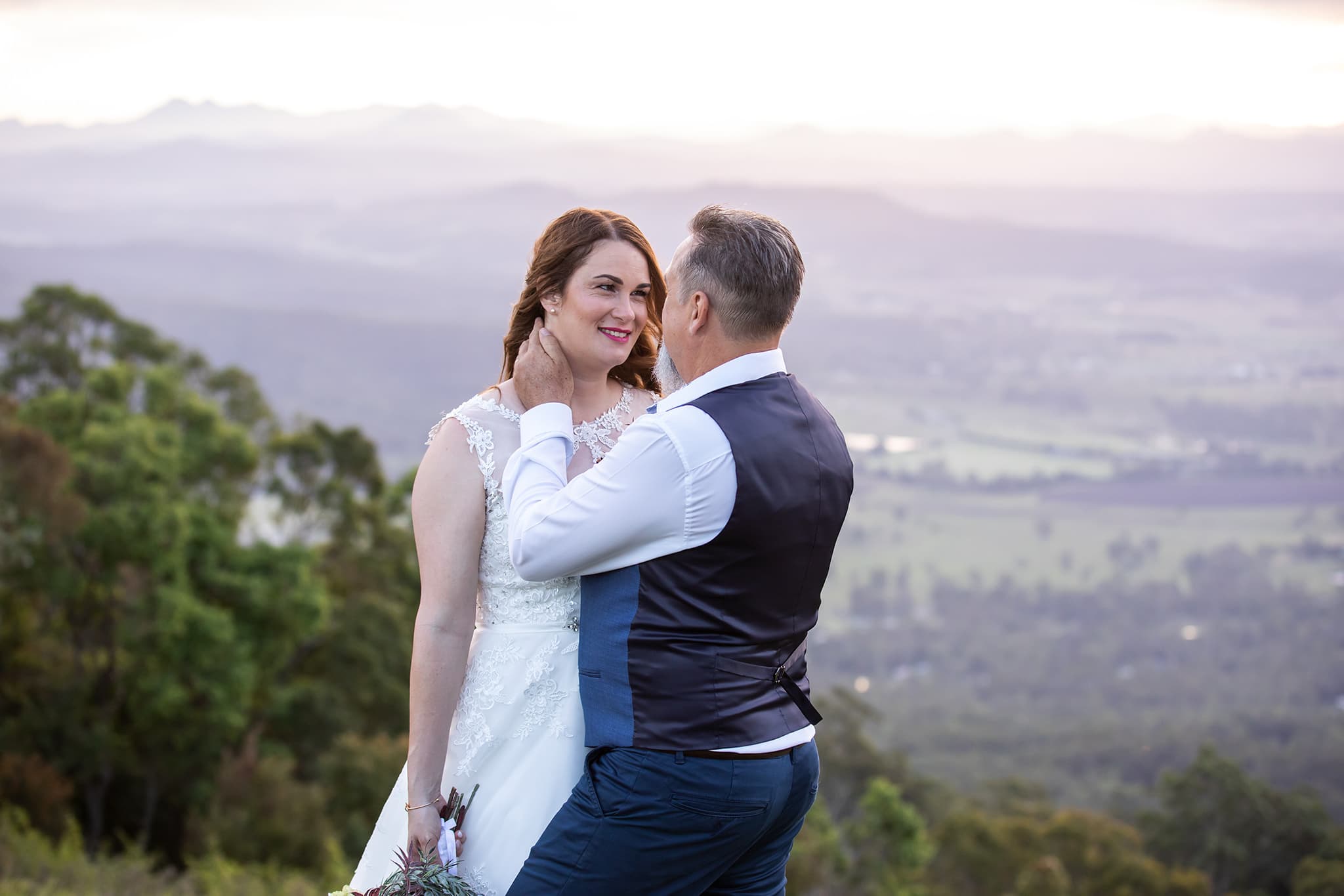 Bride and groom by Gold Coast wedding photographer, Bec Pattinson Photography.