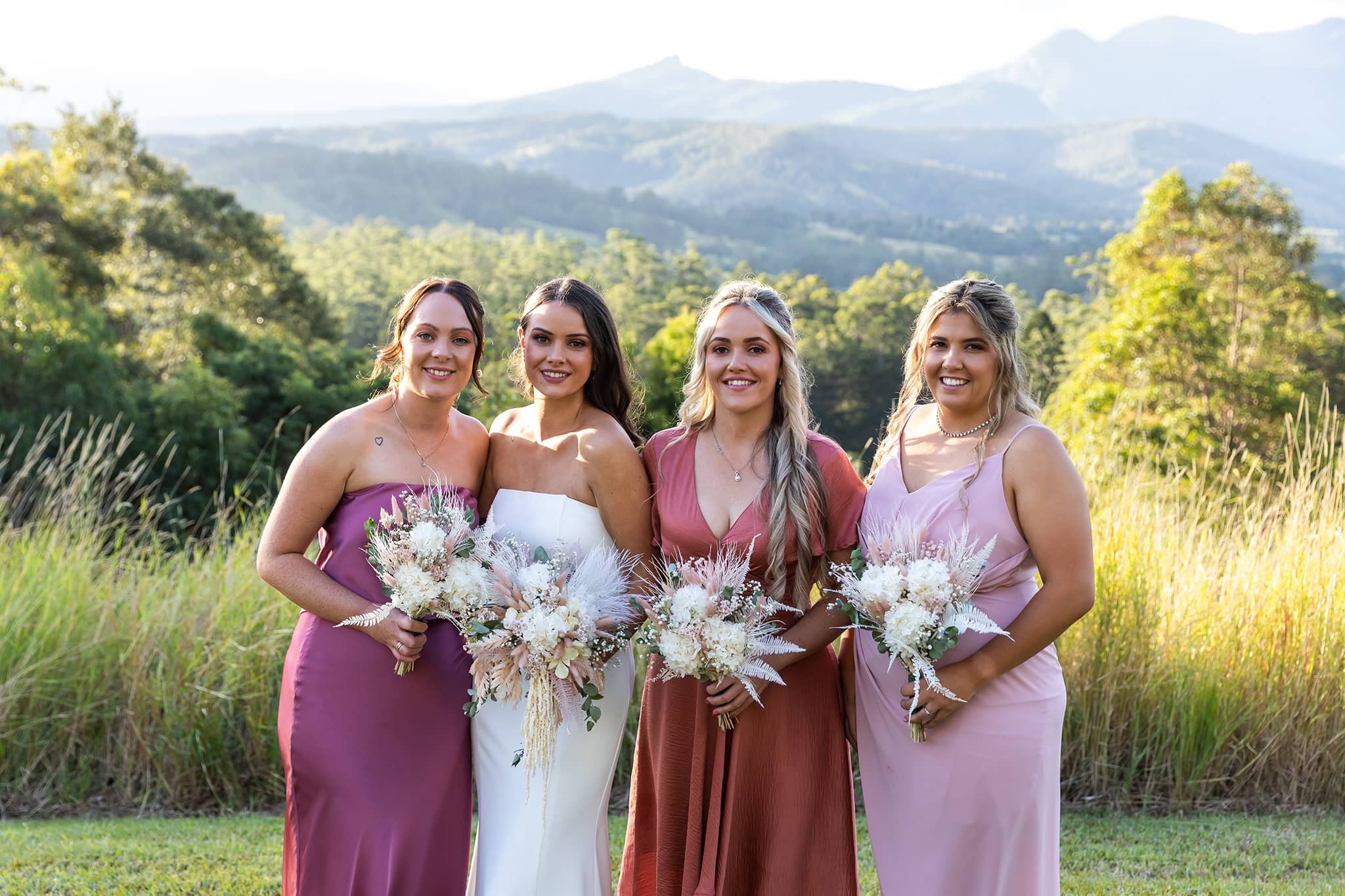 Bridal Party photo on location at Midginbil Eco Resort.