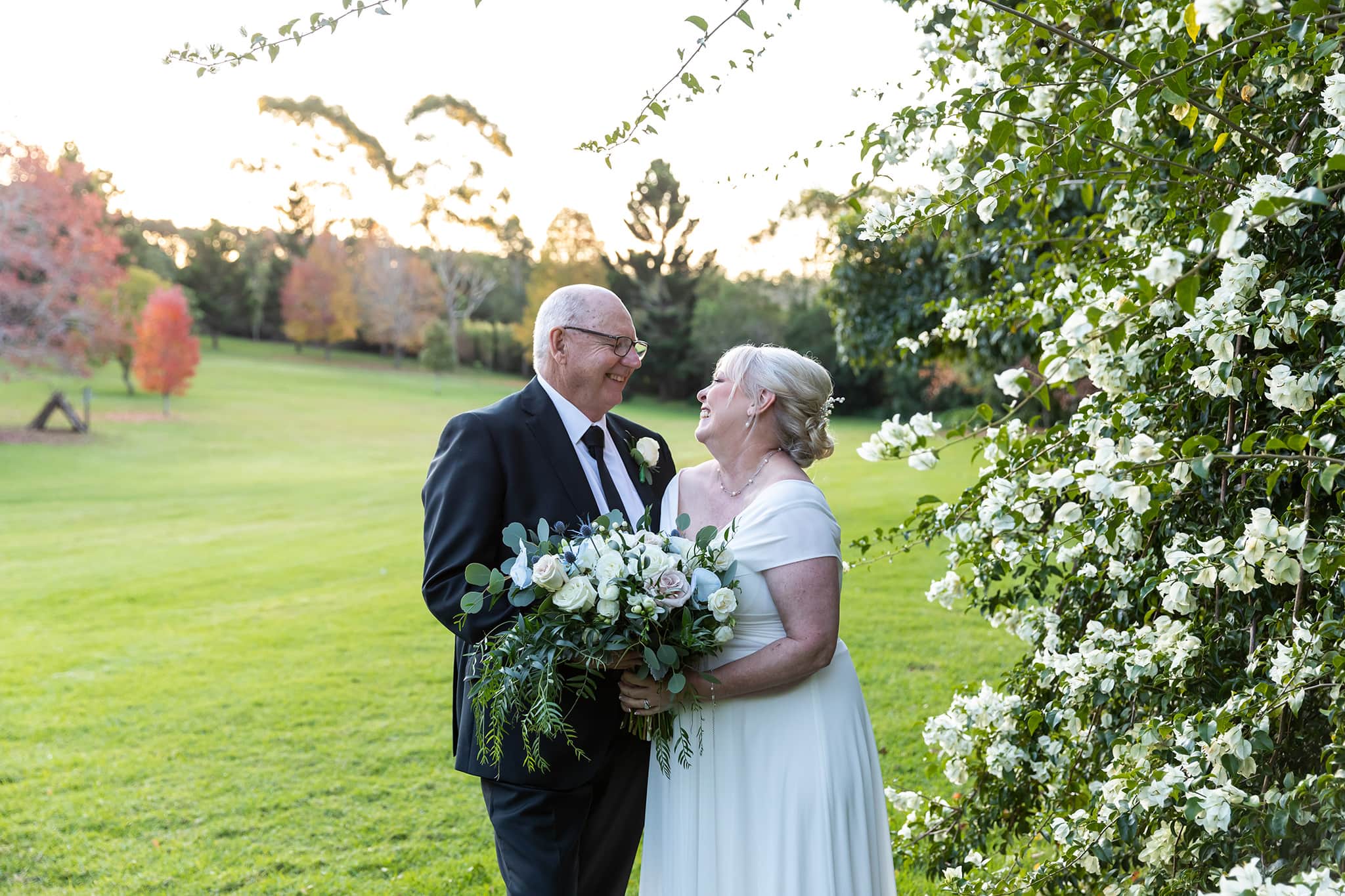 Bridal bouquet by Enchanting Love, at The Secret Garden, Tamborine Mountain.