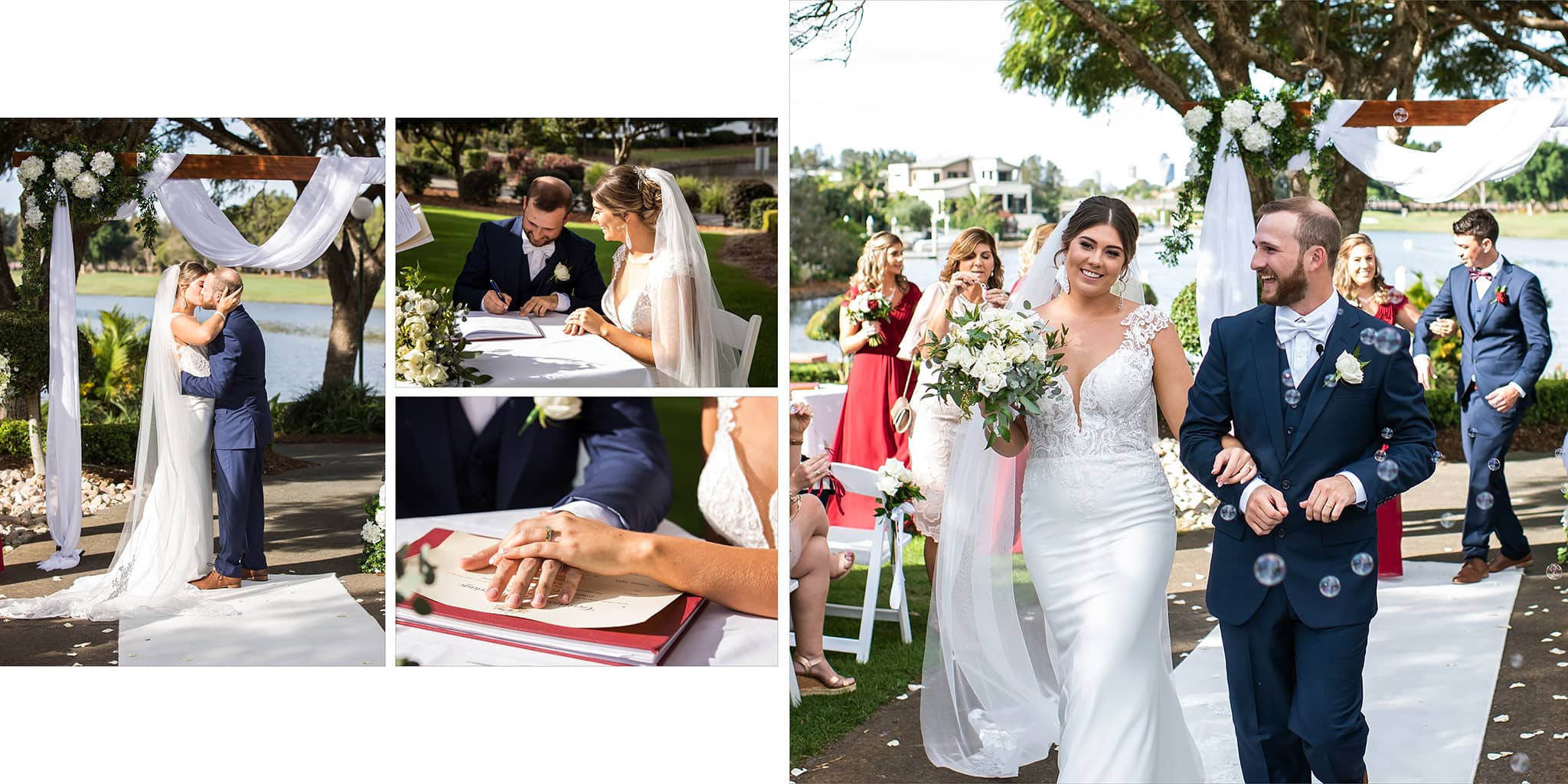 Wedding day sample album by Mooi Photography, a gold coast based wedding photographer.