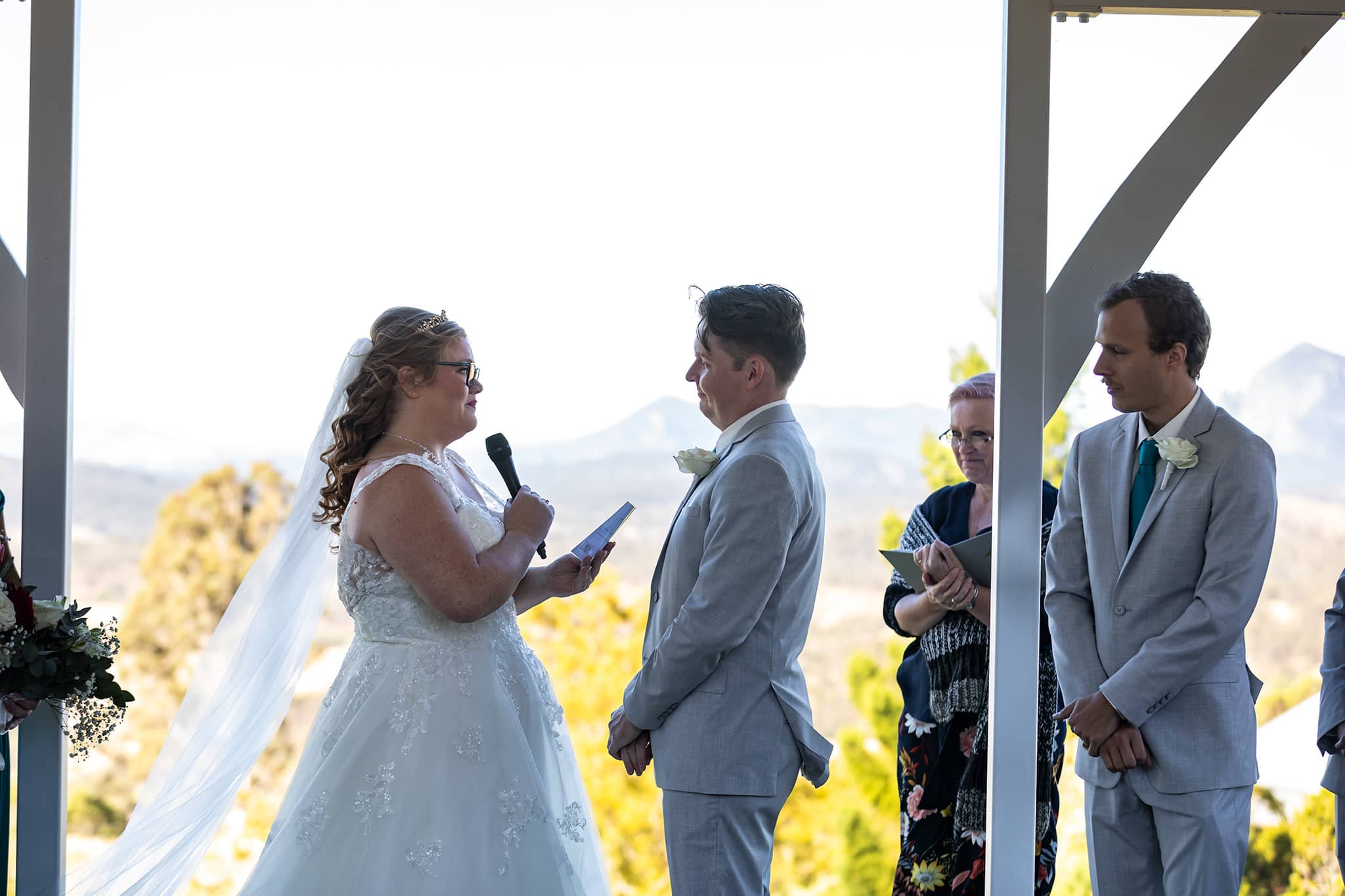 Wedding ceremony at Laurenvale Estate in Aratula, Scenic Rim, by Mooi Photography.