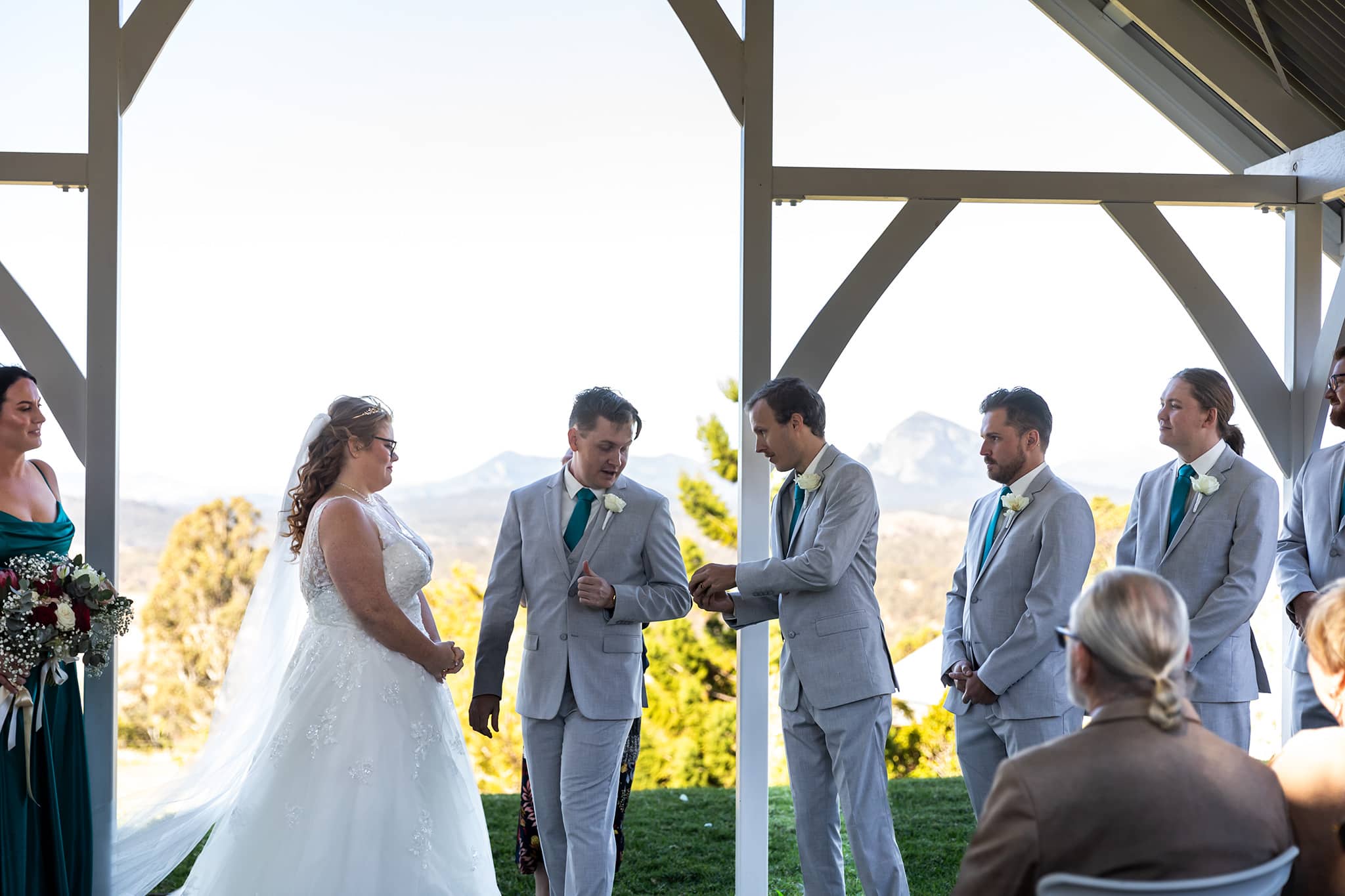 Wedding ceremony at Laurenvale Estate in Aratula, Scenic Rim, by Mooi Photography.