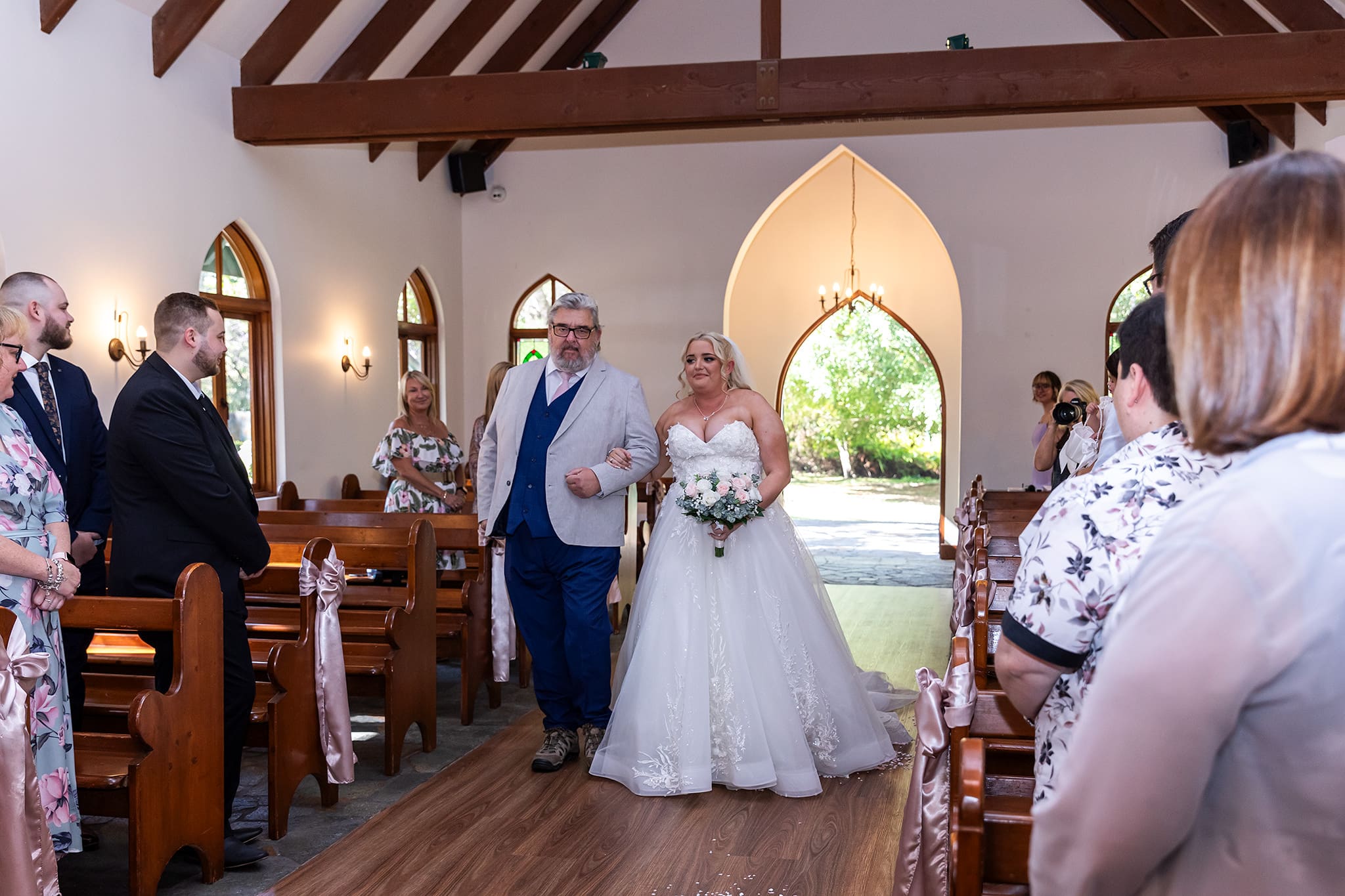 Wedding Ceremony at the Coolibah Downs Private Estate Chapel.