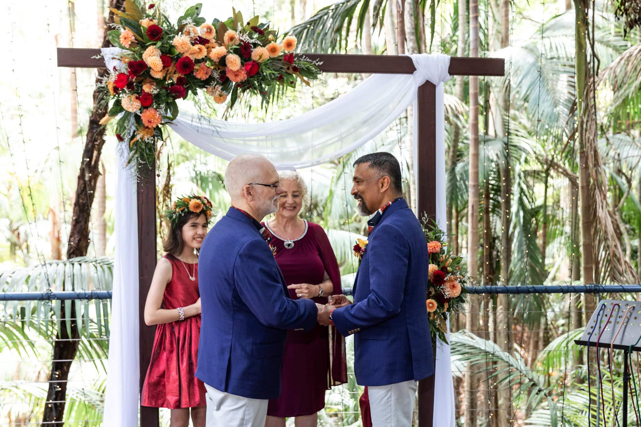 Pether's Rainforest Intimate Wedding Ceremony.