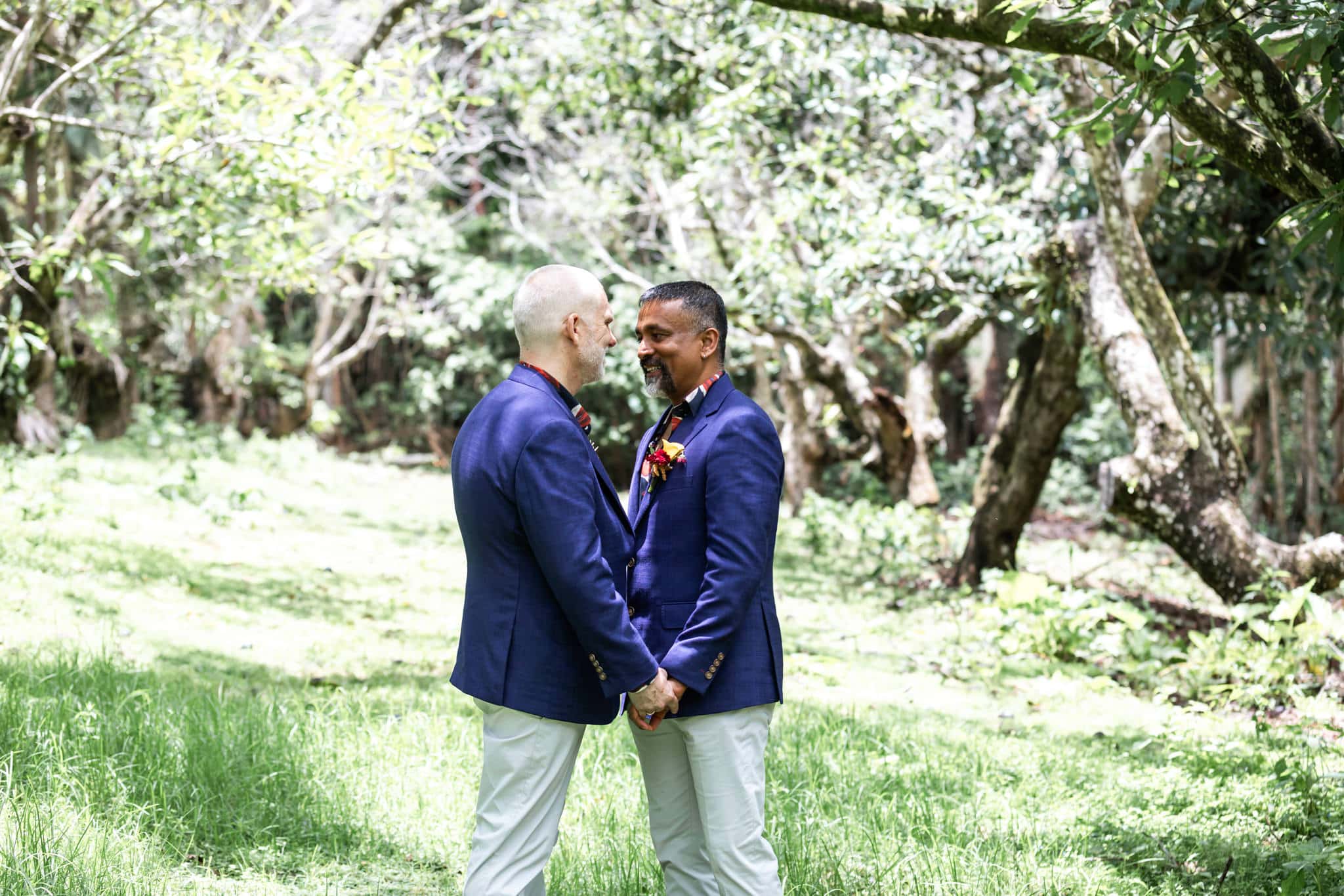 Pether's Rainforest Intimate Wedding Ceremony on location couples photos.