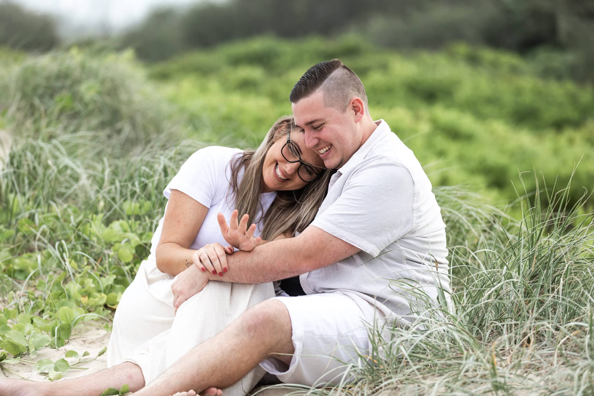 Gold Coast beach engagement couples photo shoot, by Mooi Photography.