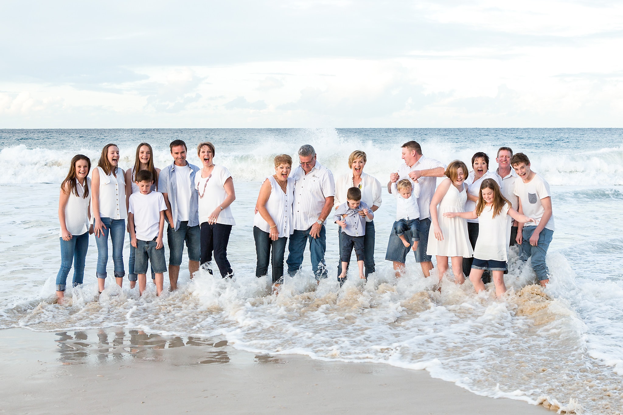Extended Family Photography Sessions on the Gold Coast at a Beach or Park location.
