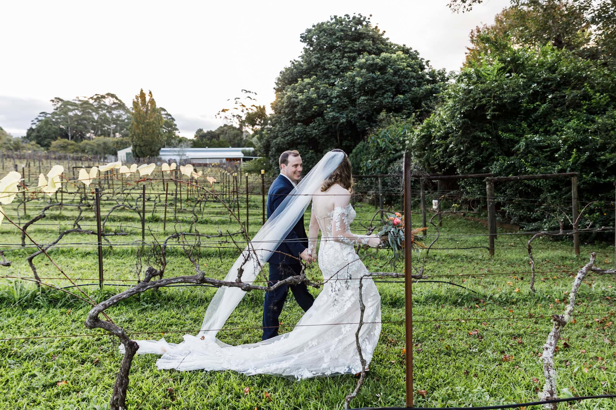 Wedding bridal portraits by Mooi Photography at Cedar Creek Estate Winery.