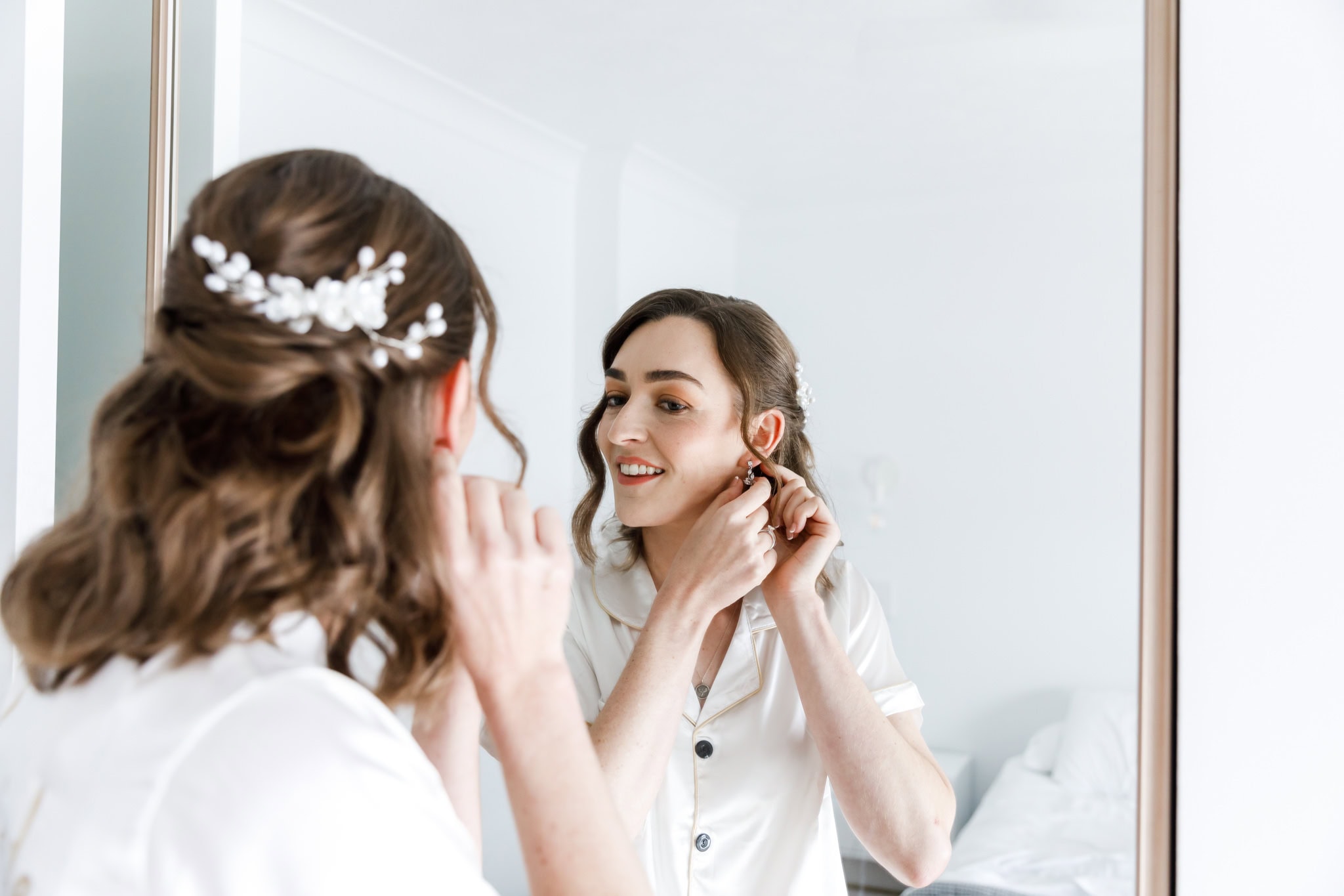 Bride preparations coverage with Fleay's Events Gold Coast.