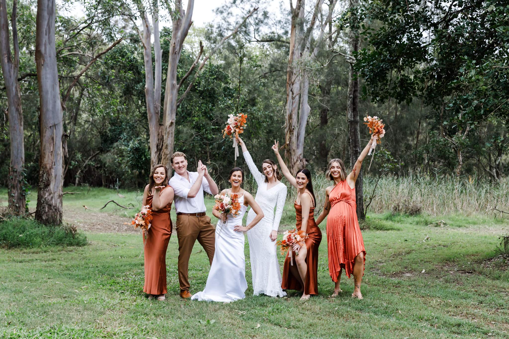 Wedding celebrations with the bridal party, by Mooi Photography on the Gold Coast.