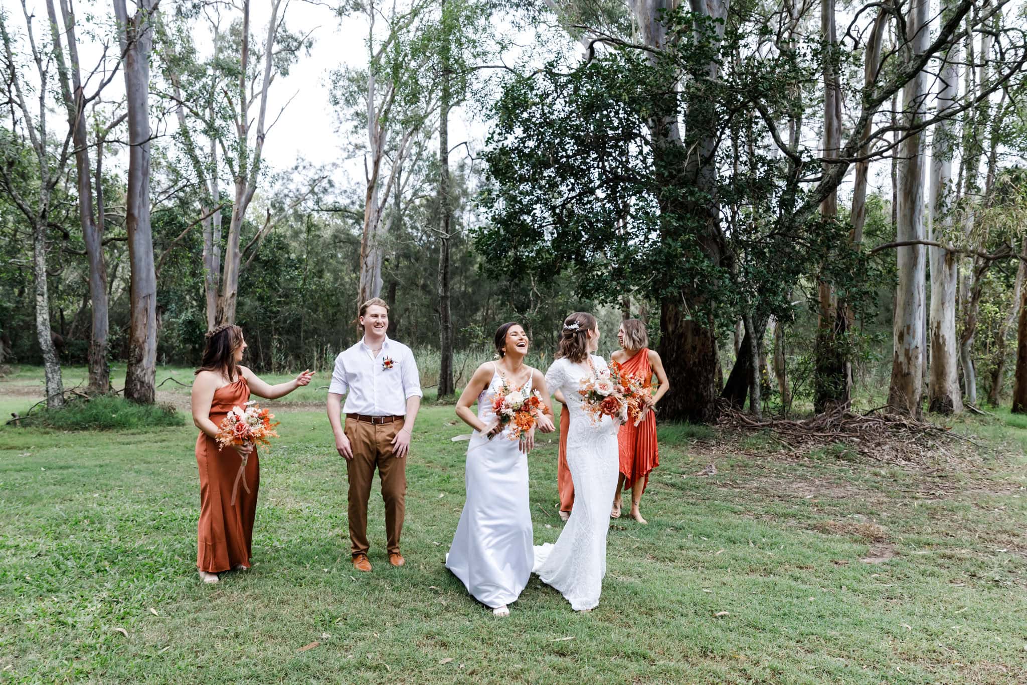 Wedding celebrations with the bridal party, by Mooi Photography on the Gold Coast.