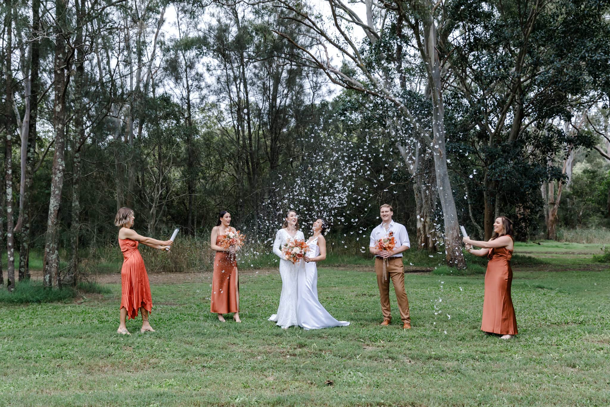 Wedding celebrations with the bridal party, by Mooi Photography on the Gold Coast.