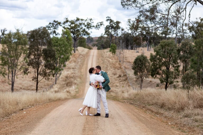 Skyline Farmhouse intimate wedding.